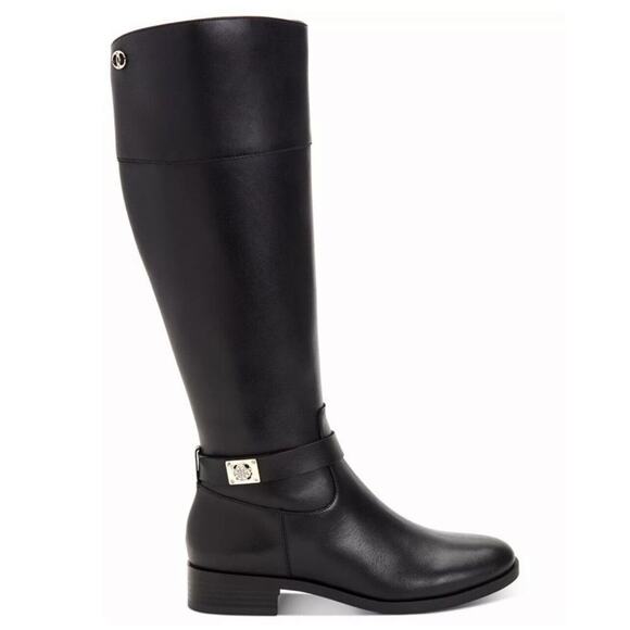 Charter Club Womens Johannes Leather Knee-High Black Riding Boots Size 5 NEW - Picture 2 of 8
